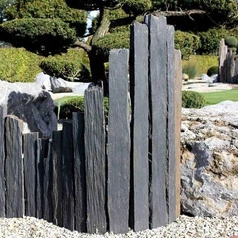 Palisada Black Nera jednostronnie cięta 100x5-10 cm