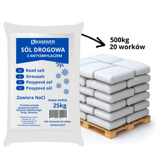 Sól drogowa workowana 500kg