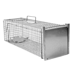 Żywołapka na Szczury, Kuny, Lisy 82x26x26cm Pułapka Humanitarna Metalowa Wielorazowego Użytku