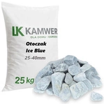 Otoczak Ice Blue 25-40mm, 25kg - Naturalny Kamień Ogrodowy, Dekoracyjny i Ozdobny na Ścieżki, Rabaty, Oczka Wodne i Tarasy
